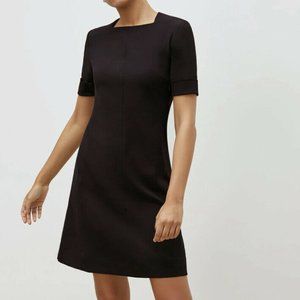 M.M. LaFleur Womens Black 3/4 Sleeve Tailored Fit The Emily A Line Dress Size 6